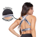 Top Academia Fitness Trançado com Elástico