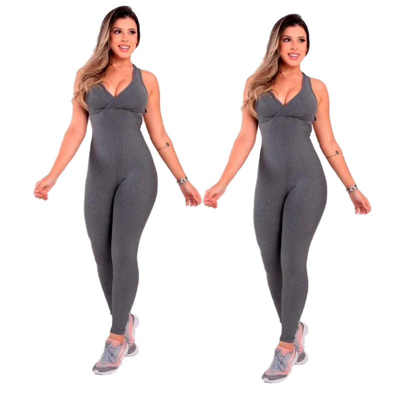 Kit com 2 Macacões Longos Fitness para Academia