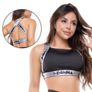 Top Academia Fitness Trançado com Elástico